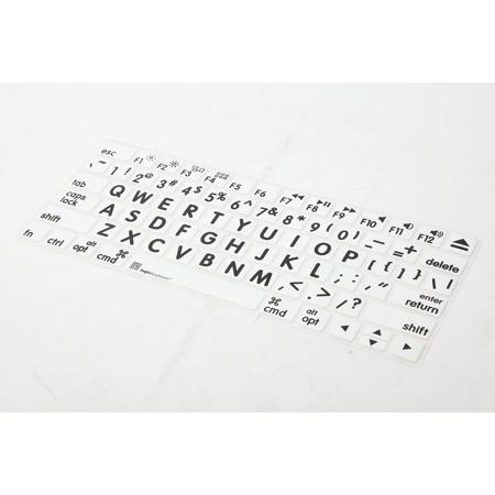 LogicKeyboard XLPrint LogicSkin Black on White Cover for American English Apple Magic Keyboard