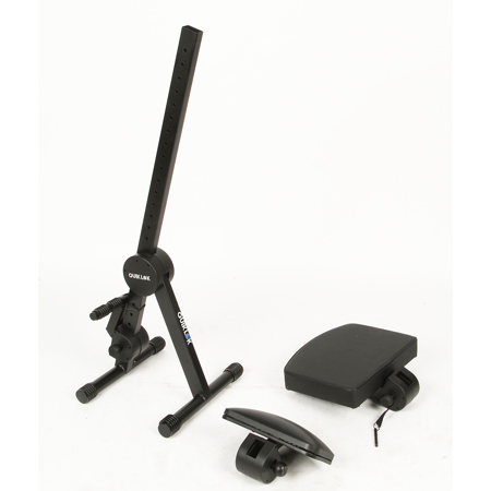 Quick lok Height Adjustable Musicians Stool with Adjustable Footrest and Back Rest, 22.8 to 31.5" Height Positions
