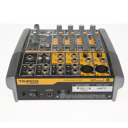 Used Tapco Blend 6 - 6 Channel Compact Audio Mixer - SKU