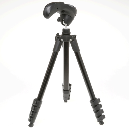 Manfrotto Compact Series Tripod with Built-in Photo/Video Head, Black