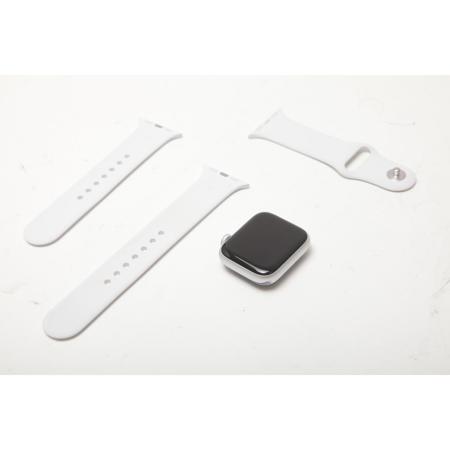 Apple Watch SE GPS, 40mm Silver Aluminum Case with White Sport Band - Regular