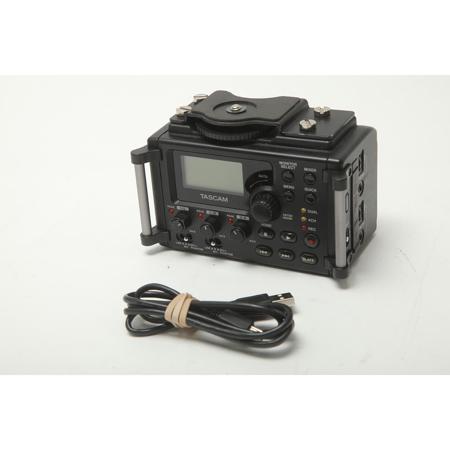 Used Tascam DR-60D 4-Channel Linear PCM Recorder, 96 kHz PCM Recording,  3.5mm Stereo Input with Plug-in Power F
