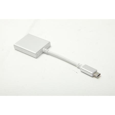 Pengo USB Type-C to 3.5mm 96KHz Audio + Charge Adapter - Silver SKU#1428888