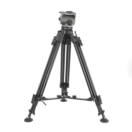 Cartoni Focus ENG 2 System, with Focus Head, 2-Stage Aluminum ENG Tripod with Mid-Level Spreader Focus 18 ENG Alu System MS - Cartoni