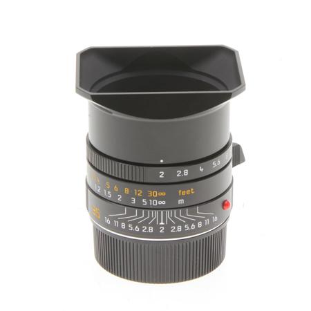 Leica Summicron-M 35mm f/2 Aspherical (6-Bit) Lens (Black) for M System