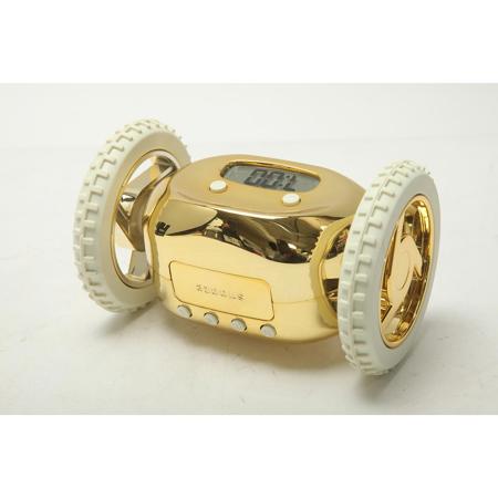 Clocky Runaway Alarm Clock on Wheels - Gold SKU#1430000