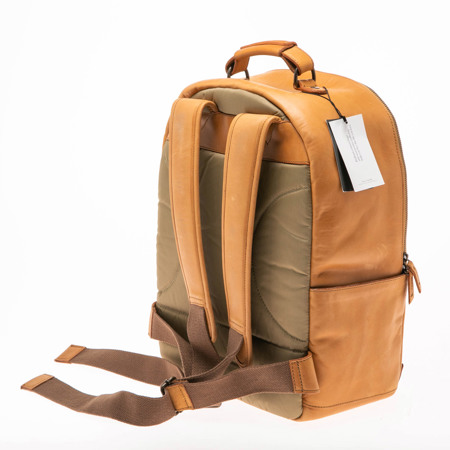 Kelly Moore The Tourist Full-Grain Leather Camera Backpack, Light Brown