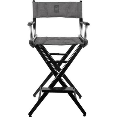 Porta Brace LC-30BDC Director's Chair with Black Frame and Ultra Suede Seat