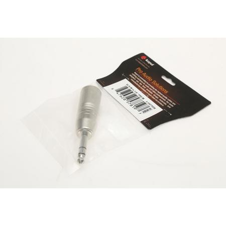 Kopul 1/4" TRS Male to 3-Pin XLR Male Barrel Adapter - SKU#1479714