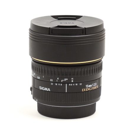 Sigma 15mm f/2.8 EX DG AutoFocus Diagonal Fish-Eye Lens with Hood & Gel Holder for Sigma DSLR Cameras