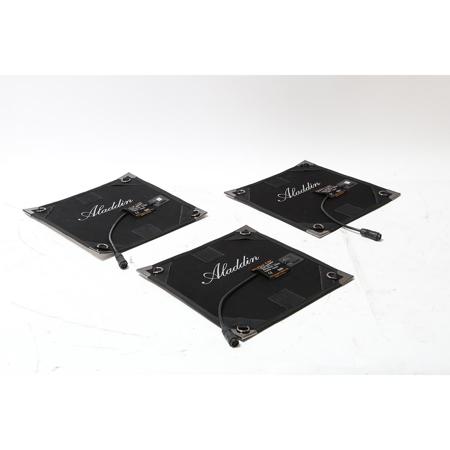 Aladdin Bi-Flex1 Bi-Color LED Panel Kit, Includes 3x LED Panel, Dimmers, X-Bend Holder, Ball Head Stand Mounts, Case