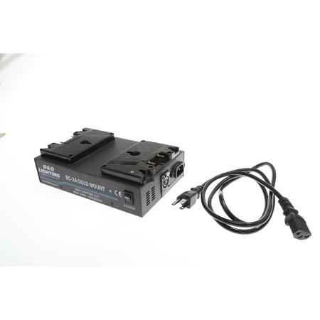 USED D&O Lighting BC-2A Channel Gold Mount Battery Charging Station  undefined