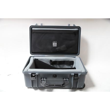 Porta Brace PB-2550DSLRP Wheeled Hard Case with Premium Divider Kit, Silver Platinum