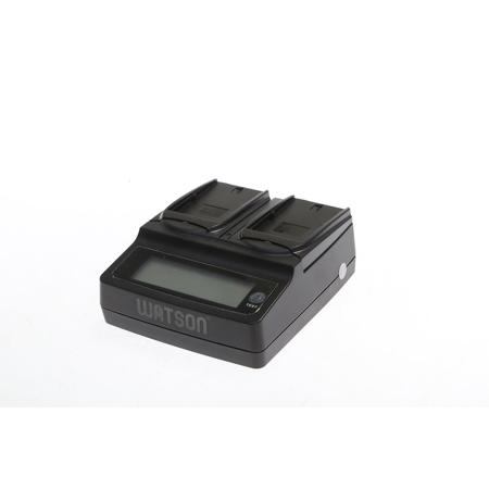 Watson Duo LCD Charger with Two LP-E6 / LP-E6N Battery Plates - SKU#1533106