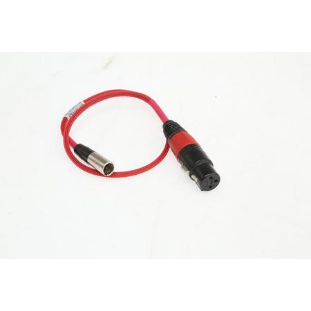 Laird 18" TA3M Mini XLR to Female 3-Pin XLR Audio Input Cable for Camera 1543900