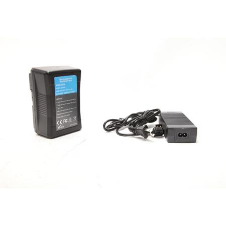15000mAh V Mount/V-Lock Battery and D-Tap Charger Bundle Compatible with Video Camera Camcorder Broadcast LED Light KUNLUN 220Wh 