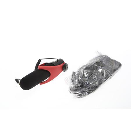 Comica CVM-V30-PRO Super-Cardioid Directional Shotgun Mic with 3.5mm Jack, Red