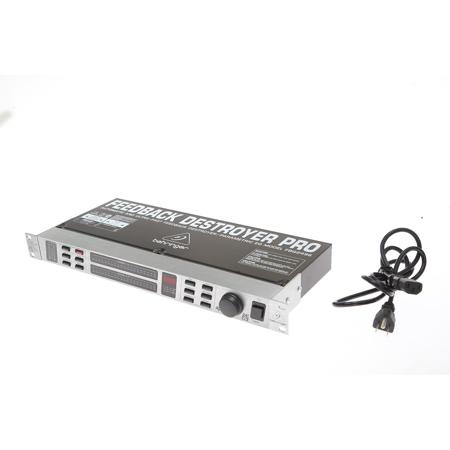 Used Behringer FBQ2496 Ultra-Fast Feedback Destroyer/Parametric EQ with 40  FBQ Filters and 96 kHz Audio Performance E
