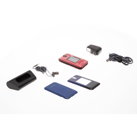 Schok Classic Flip Unlocked GSM Phone, 1GB RAM, 8GB Storage, 8MP Camera, Black/Blue/Red
