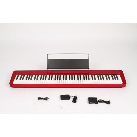 Used Casio PX-S1000 Privia 88-Key Slim Digital Console Piano with 18 Tones,  Red OB
