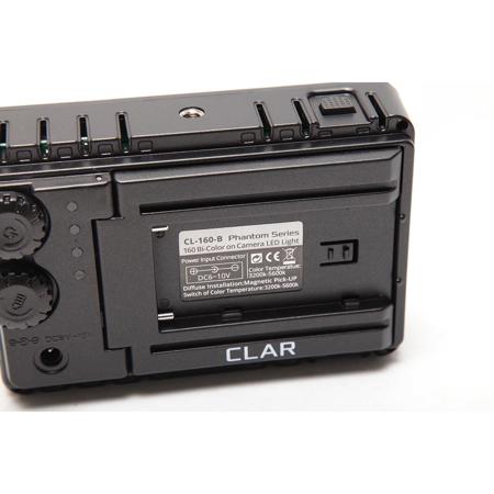 CLAR 160 Phantom Series Bi-Color On Camera LED Light - SKU#1560785
