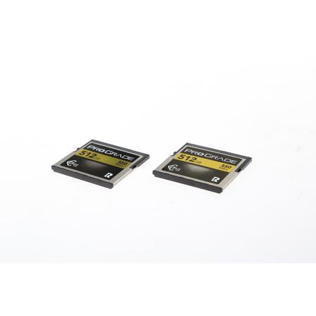 Used Prograde Digital 512GB CFast 2.0 Memory Card, 550MB/s Read, 450MB/s  Write, 2-Pack E+