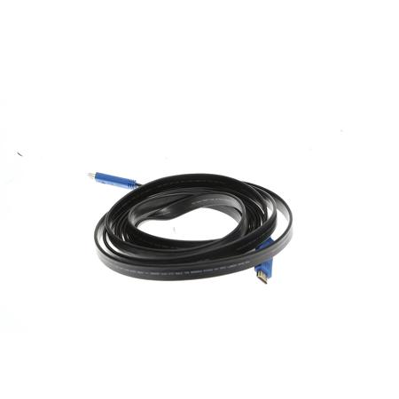 Kramer Electronics C-HM/HM/FLAT/ETH Flat HDMI (M to M) Cable with Ethernet, 15'