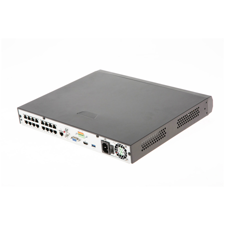 Alibi NVRE1602-0 16-Channel Ultra H.265 Network Video Recorder, No HDD, Black