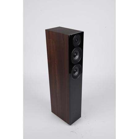 Wharfedale Diamond 12.4 Dual 6.5" 2.5-Way Tower Floor Standing Speaker, Single, Walnut