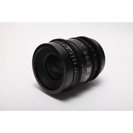 Sigma 18-35mm T2 and 50-100mm T2 High Speed Zoom Cine Lenses with Case, Imperial, Canon EF Mount