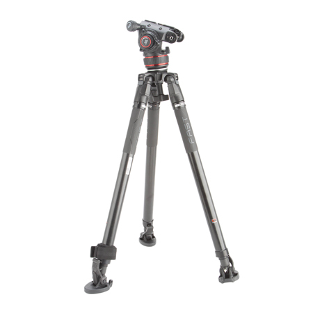 Manfrotto Nitrotech 612 Series Fluid Video Head w/ 635 FAST Carbon Fiber Tripod