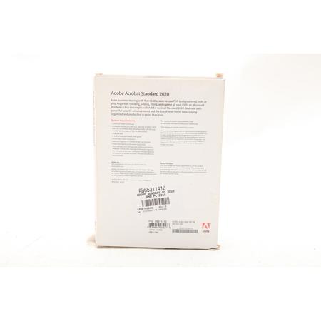 Adobe Acrobat Standard 2020 for Windows, DVD - SKU#1606461