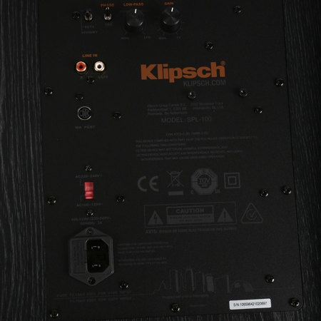 Klipsch SPL-100 10" 450W Subwoofer, Ebony Vinyl