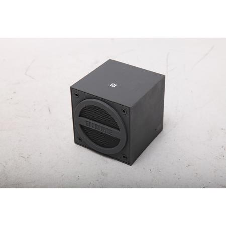 iHome iBT16 Bluetooth Rechargeable Mini Speaker Cube in Rubberized Finish, Single, Gray
