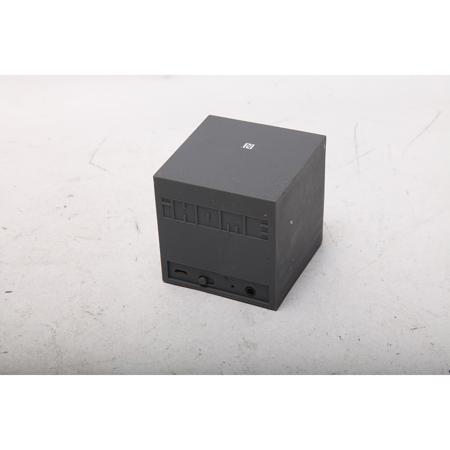 iHome iBT16 Bluetooth Rechargeable Mini Speaker Cube in Rubberized Finish, Single, Gray