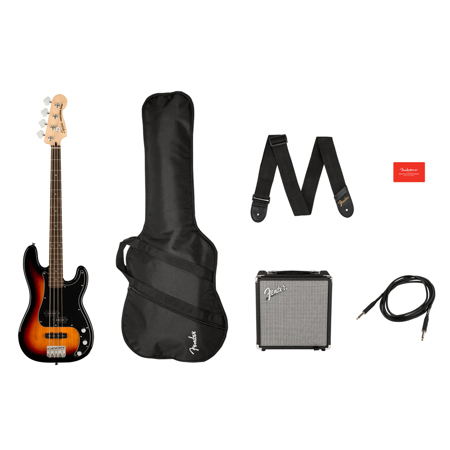 Squier Affinity Series Precision Bass PJ Electric Guitar Pack - SKU#1635367
