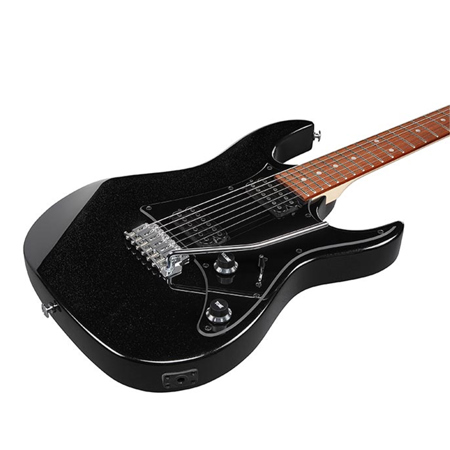 Ibanez GIO Series GRX20Z Electric Guitar, 22 Frets, GRX Bolt-On Maple Neck, Rosewood Fingerboard, Passive Pickup, Black Night