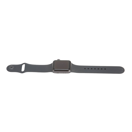 Apple Watch Series 3, GPS, 38mm, Space Gray Aluminum Case, Black Sport Band