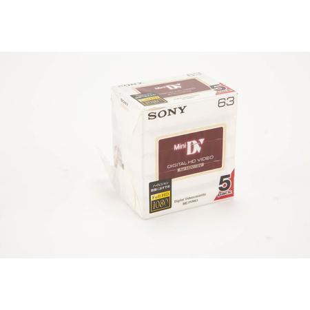 Sony Mini-DV DVM 63 Minute High Definition Video Tape."5 Pack"
