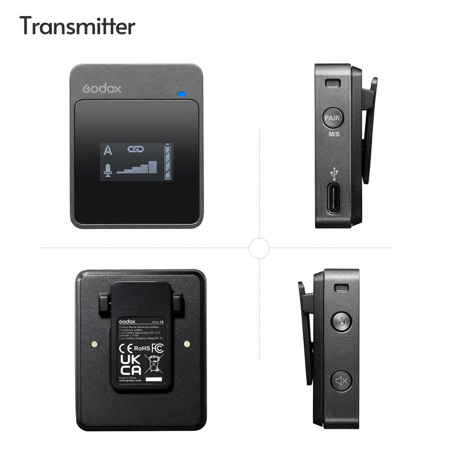 Godox MoveLink M2 Compact 2-Person Digital Wireless Microphone System SKU1644852