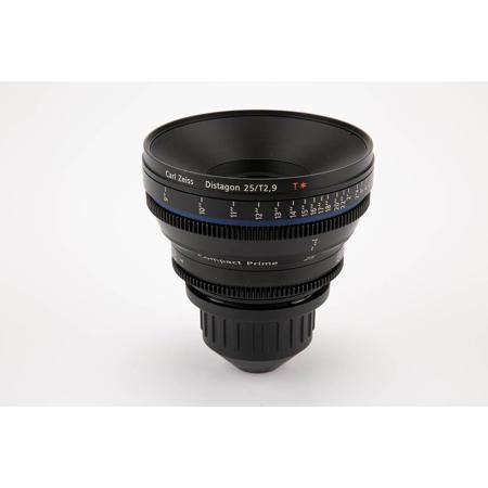 Zeiss Compact Prime CP 25mm f/2.9 T* (Feet) PL Bayonet Mount Lens - SKU#1645326