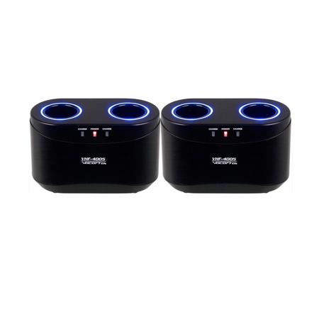 VocoPro VHF-4005 4 Channel Rechargeable VHF Wireless Microphone System #1647783