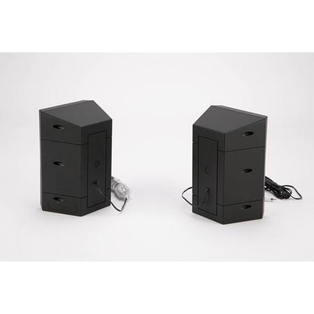 EV Sonic XS Black 2-Way Passive Wedge Speaker Set - SKU#1649327
