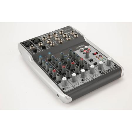 Behringer Xenyx Q802USB Premium 8-Input 2-Bus Mixer with Xenyx Mic Preamps and Compressors, British EQs and USB/Audio Interface