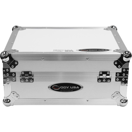 Odyssey Innovative Designs Flight Zone Case for Technics 1200 Turntables, White