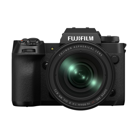Fujifilm X-H2 Mirrorless Digital Camera with XF 16-80mm f/4.0 R OIS WR Lens, Black