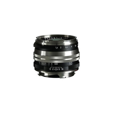 Voigtlander Nokton Vintage Line 50mm f/1.5 Aspherical II VM Multi-Coated Lens, Nickel