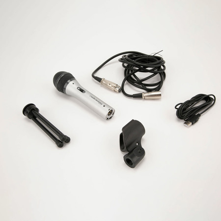 Audio-Technica ATR2100USB Cardioid Dynamic USB/XLR Handheld Microphone #1660668