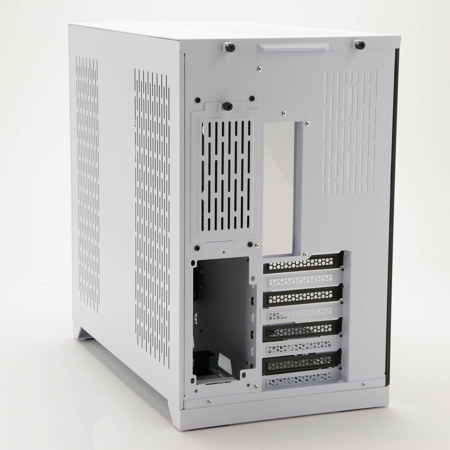 Lian-Li PC-O11DW Dynamic Mid Tower Tempered Glass Computer Case, White