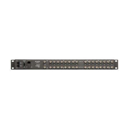 AJA KUMO 1616-12G Compact 16x16 12G-SDI Router with Power Supply